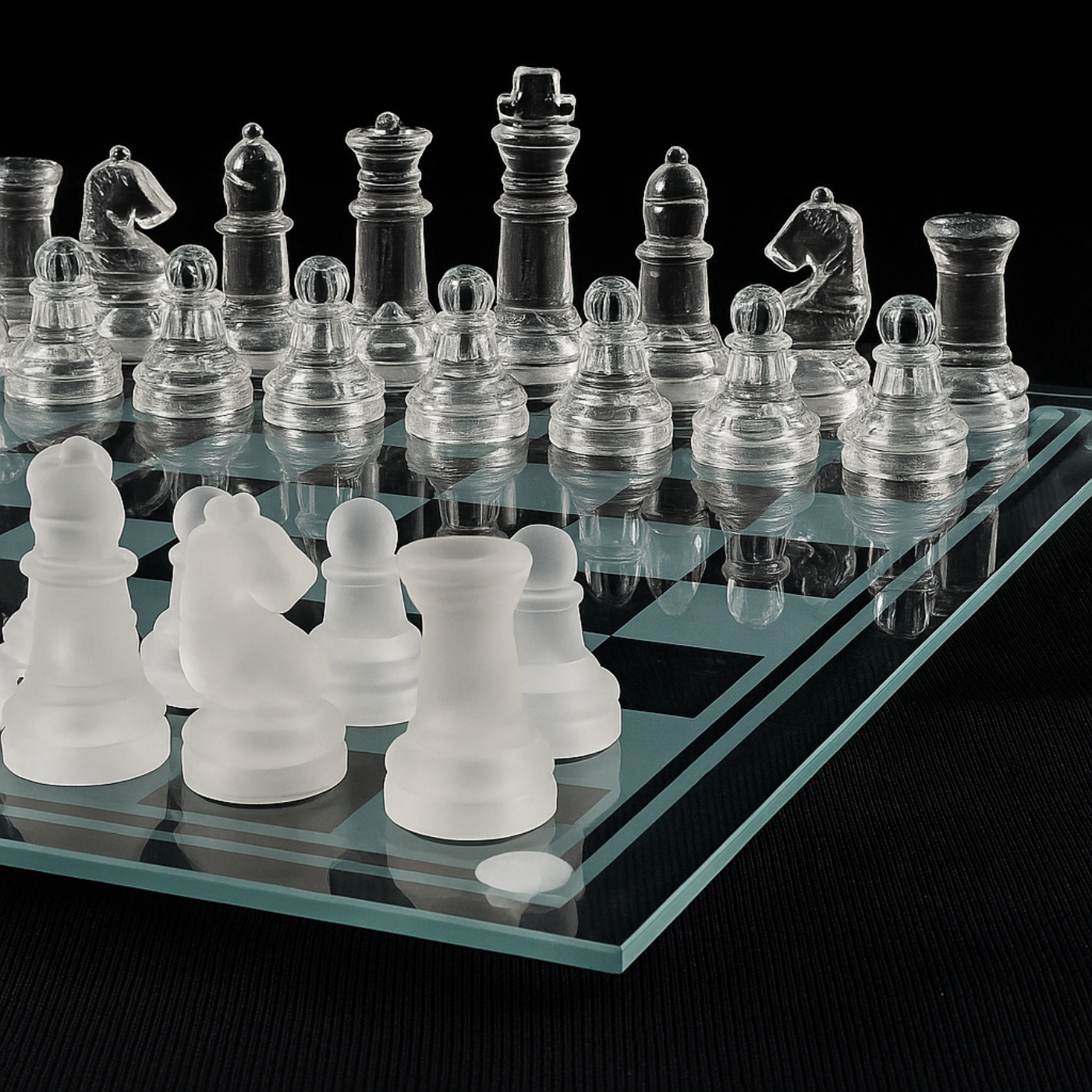 Échiquier en Verre