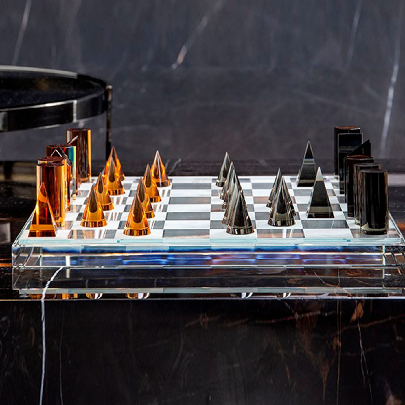 Échiquier en cristal