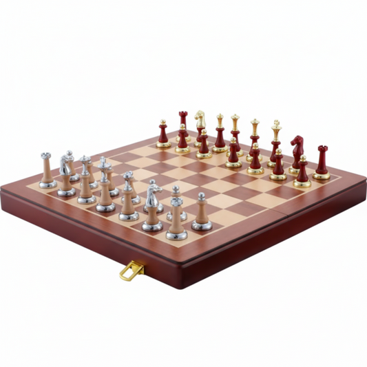Échiquier de Luxe en Bois